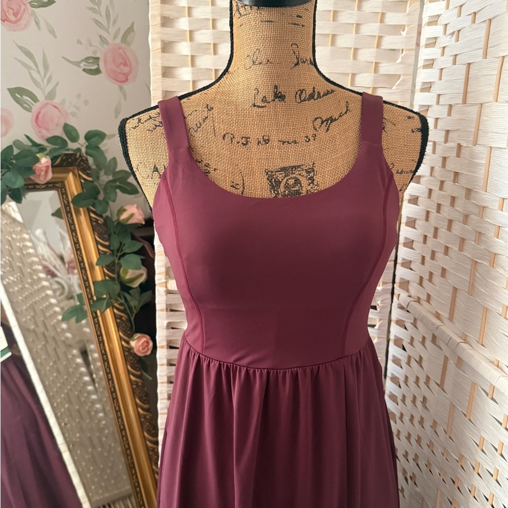 HALARA Burgundy Midi Dress - Picture 6 of 11